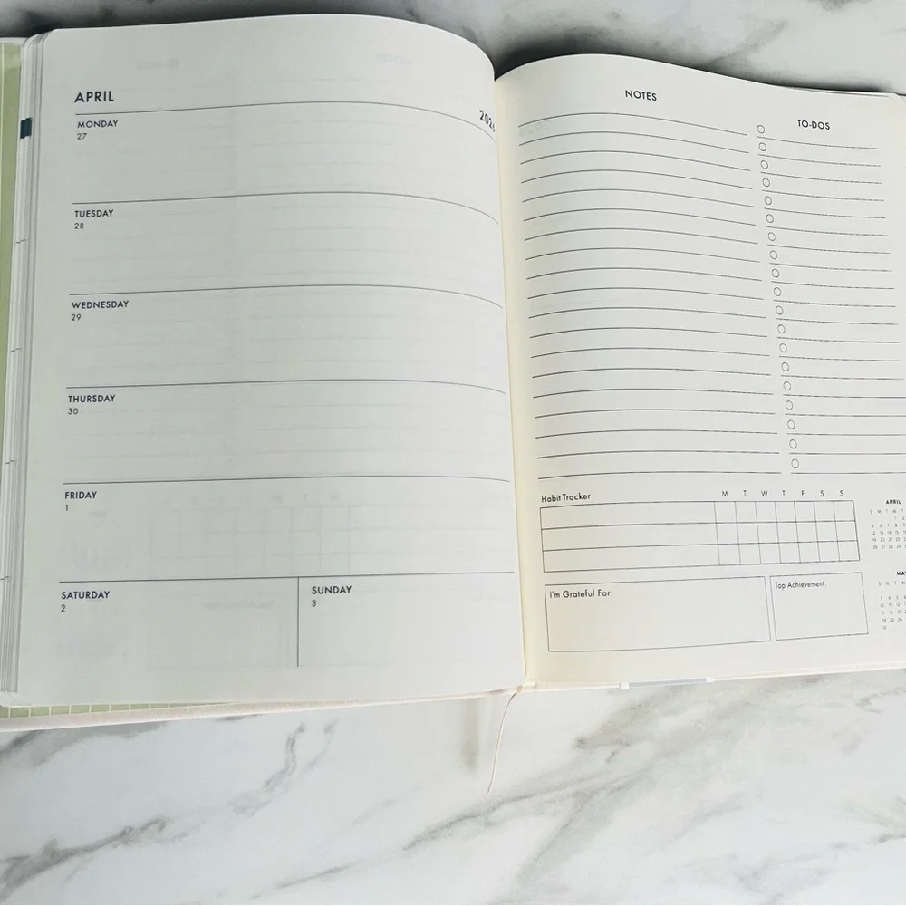 NEW Eccolo 2026 Planner with Floral Embossed Suede Like Cover
